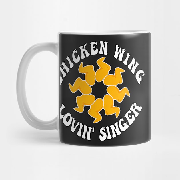 Chicken wing loving Singer by Redmanrooster